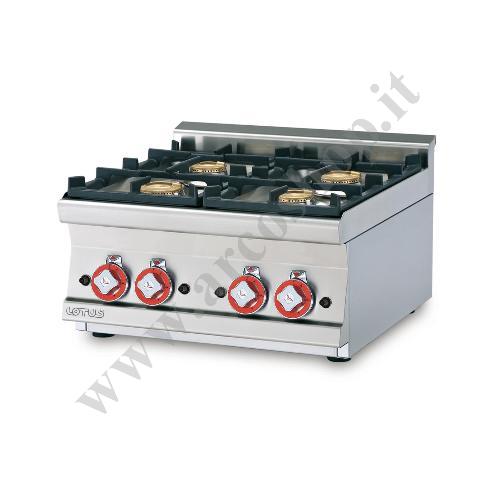003531 - PIANO COTTURA A GAS DA BANCO, 4 FUOCHI PCT-66G